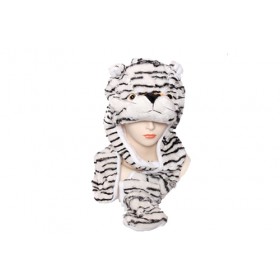 Tiger White Novelty Hat (L)